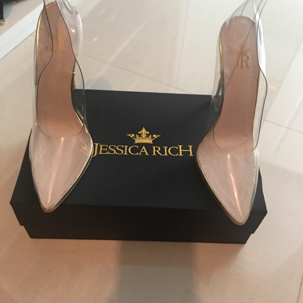 JESSICA RICH CLEAR PUMPS